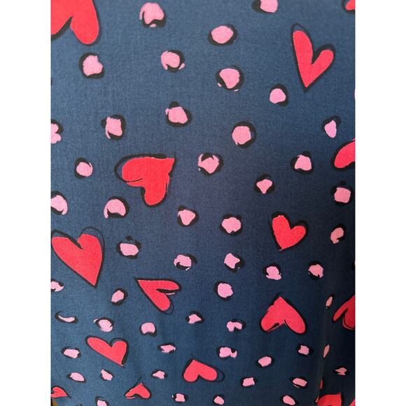 SugarHill Brighton Glenda Midi Dress in Navy, Heart Print Size 14 - Picture 5 of 7